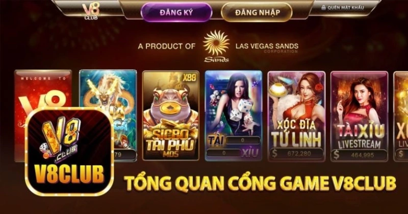 Cổng game V8club cho bạn thỏa thích quay nổ hũ