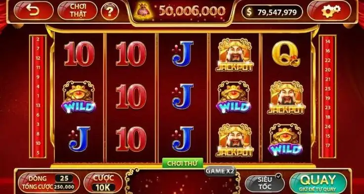 Các biểu tượng nổi bật tại quay slot Thần tài V8club